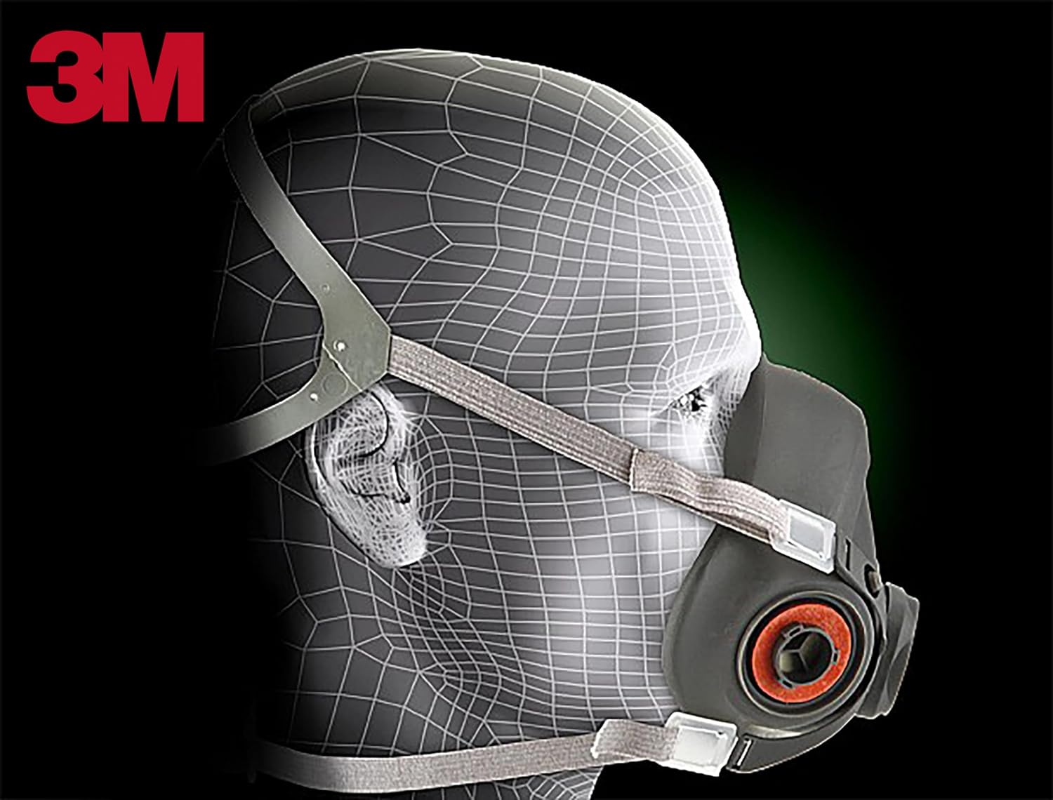 3M Half Facepiece Reusable Respirator 6200/Medium